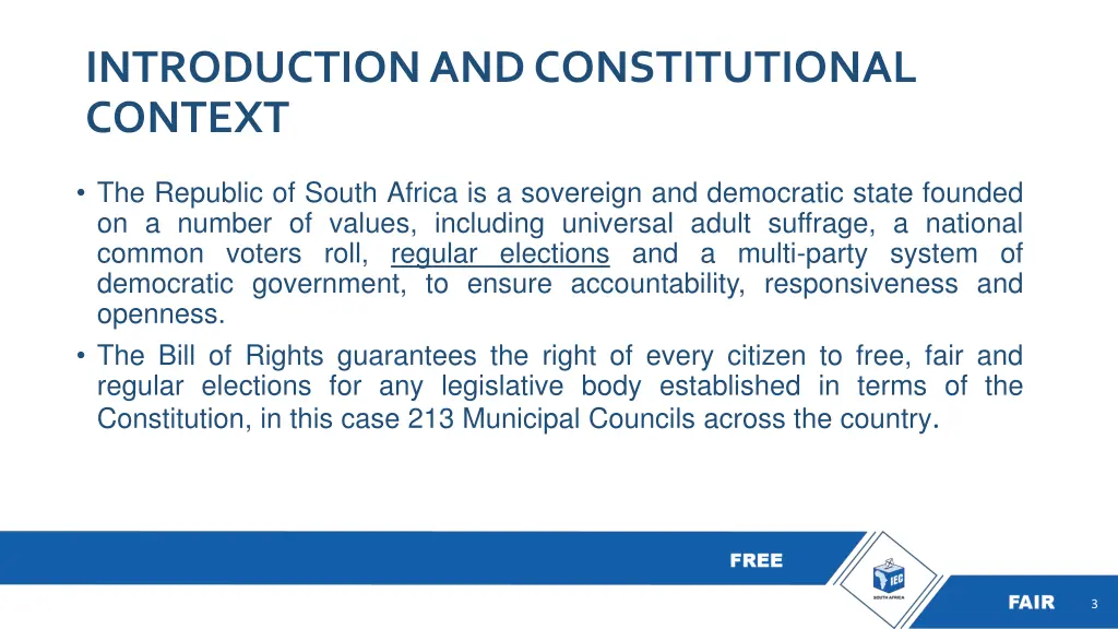 introduction and constitutional context