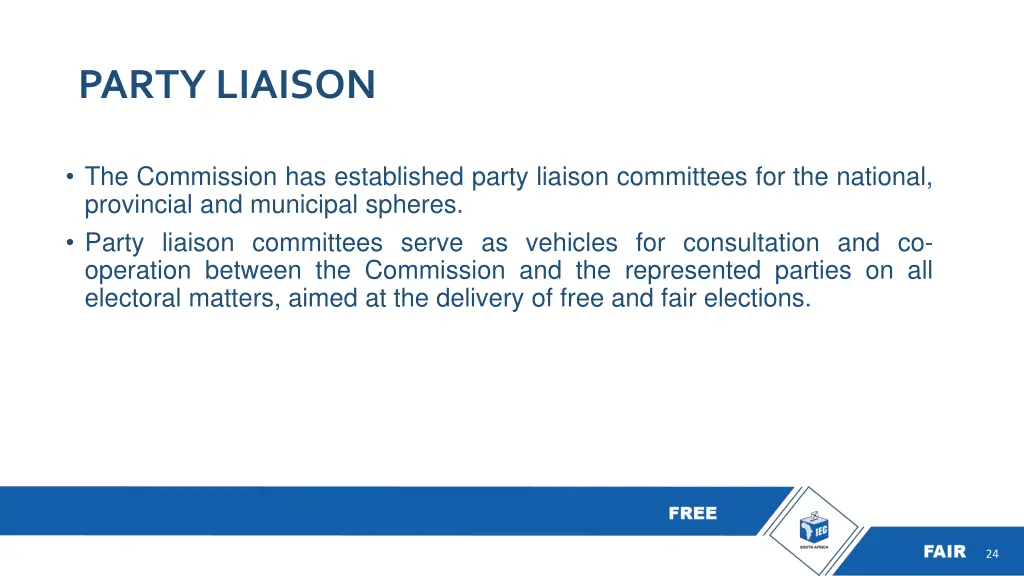 party liaison