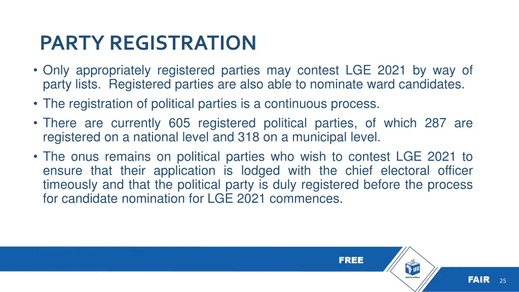 party registration