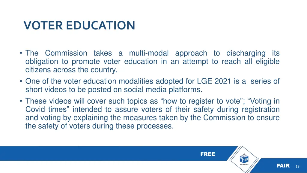 voter education