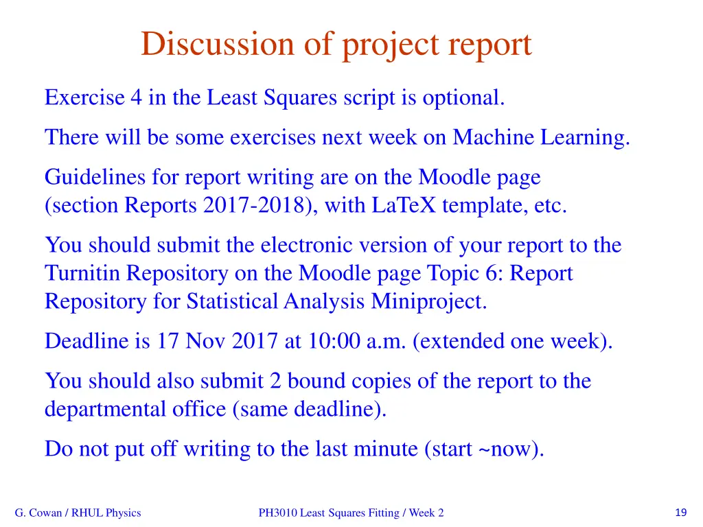 discussion of project report