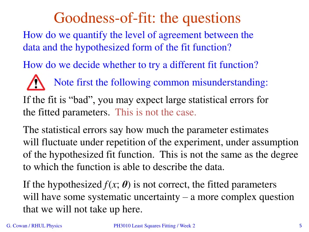 goodness of fit the questions how do we quantify