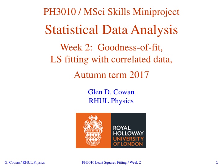 ph3010 msci skills miniproject statistical data