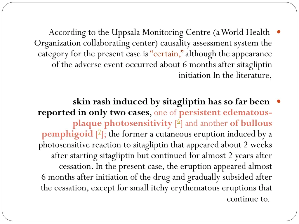 according to the uppsala monitoring centre