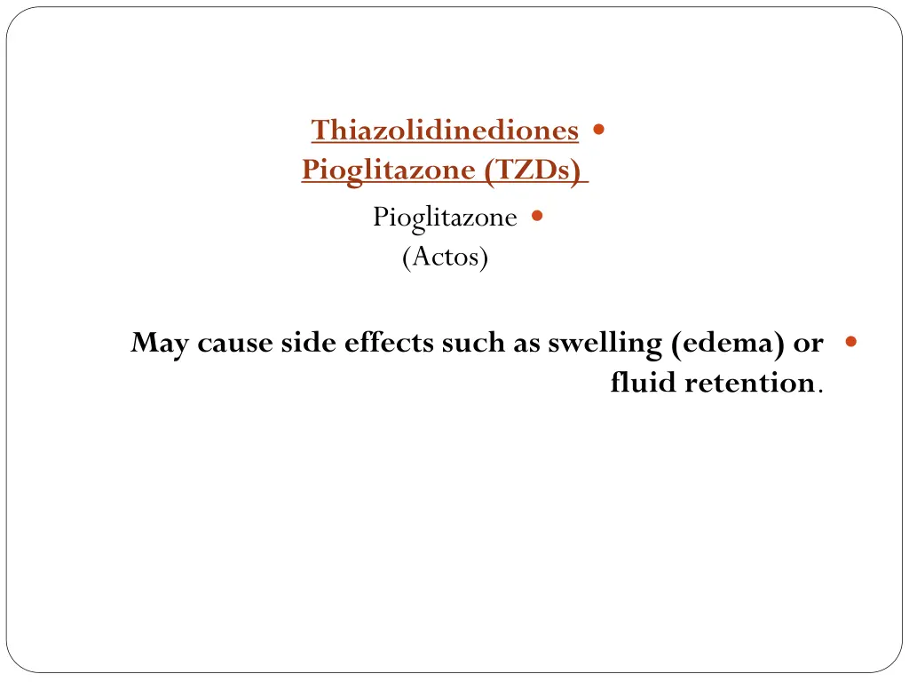 thiazolidinediones pioglitazone tzds pioglitazone