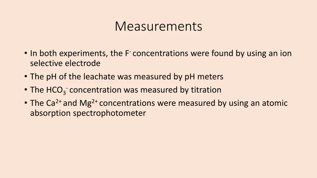 measurements