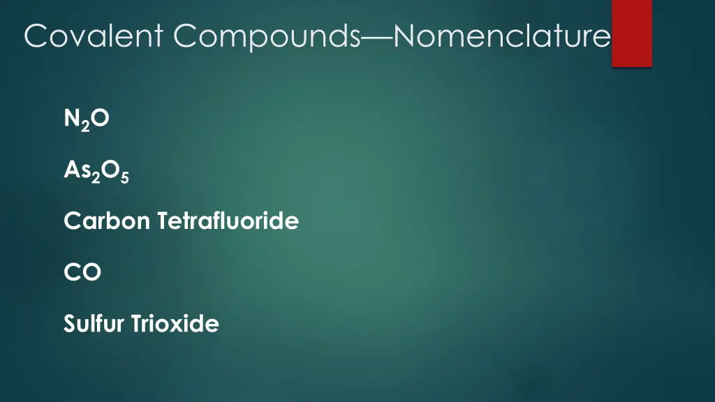 covalent compounds nomenclature 1