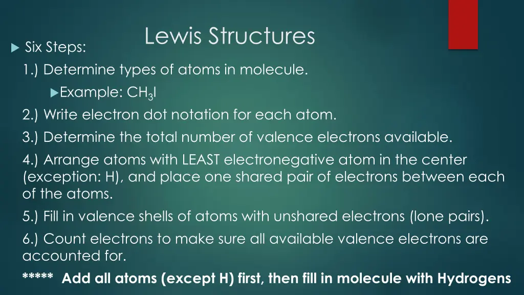 lewis structures 1