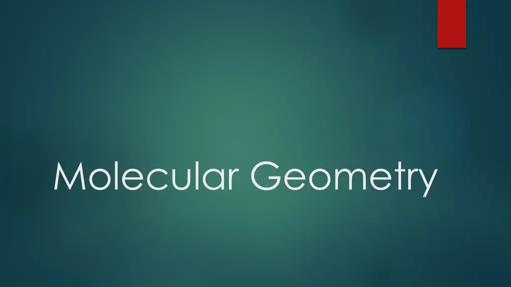 molecular geometry