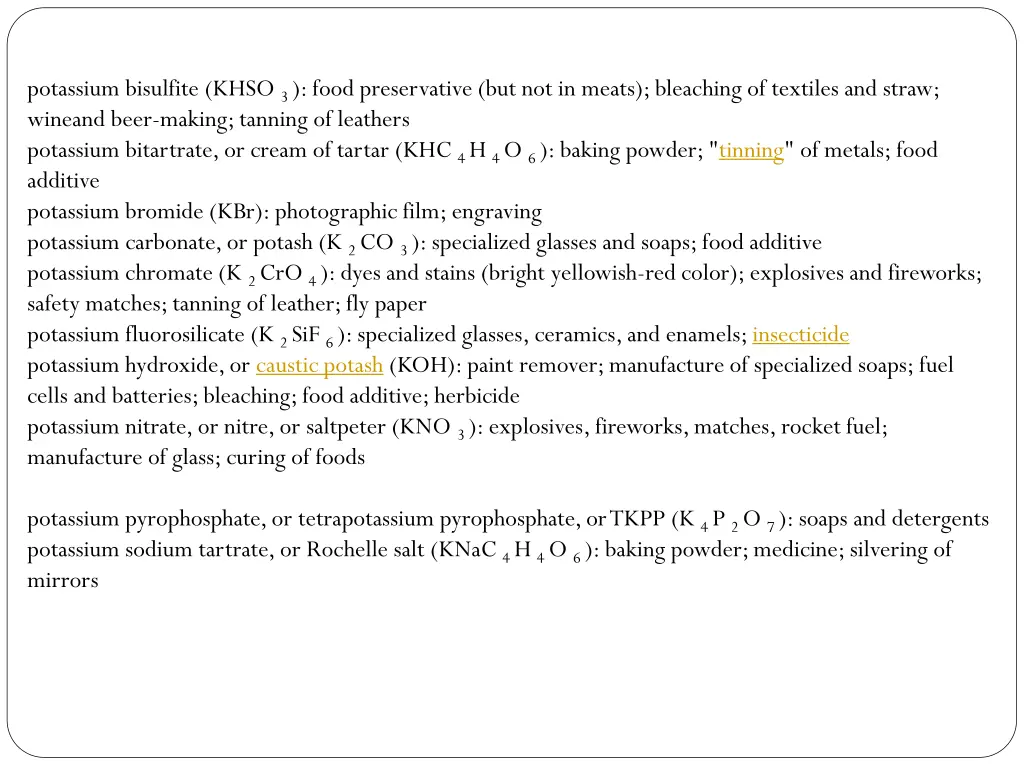 potassium bisulfite khso 3 food preservative