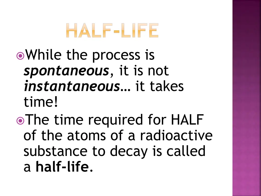 half life