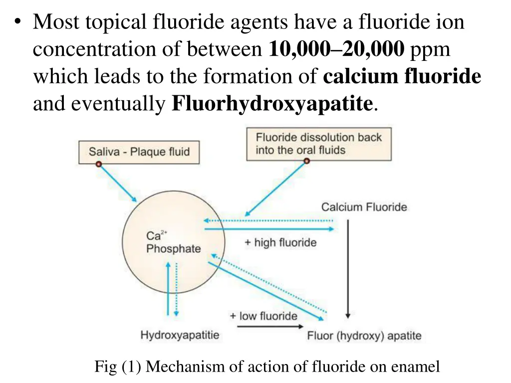 most topical fluoride agents have a fluoride