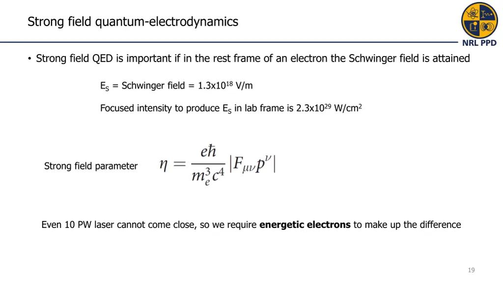 strong field quantum electrodynamics