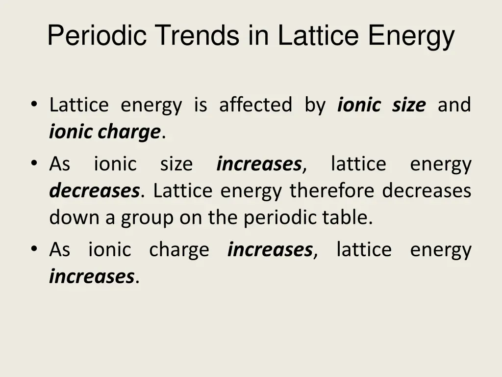 periodic trends in lattice energy 1