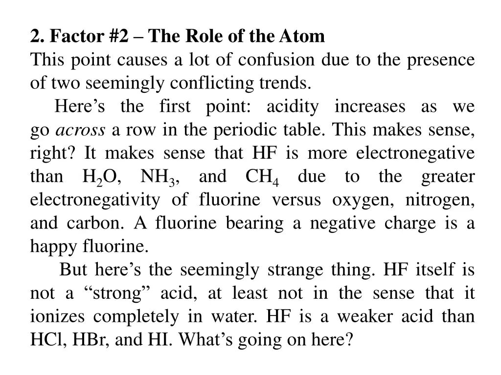 2 factor 2 the role of the atom this point causes