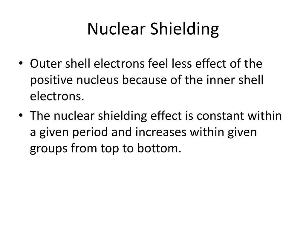 nuclear shielding