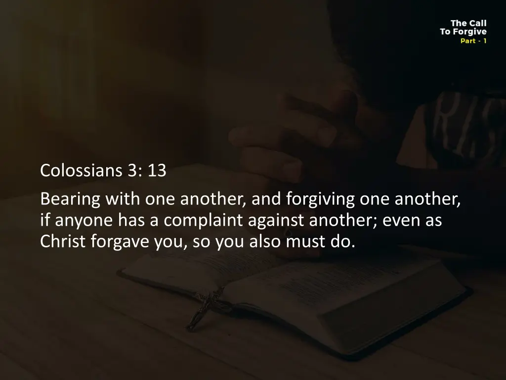 colossians 3 13 bearing with one another