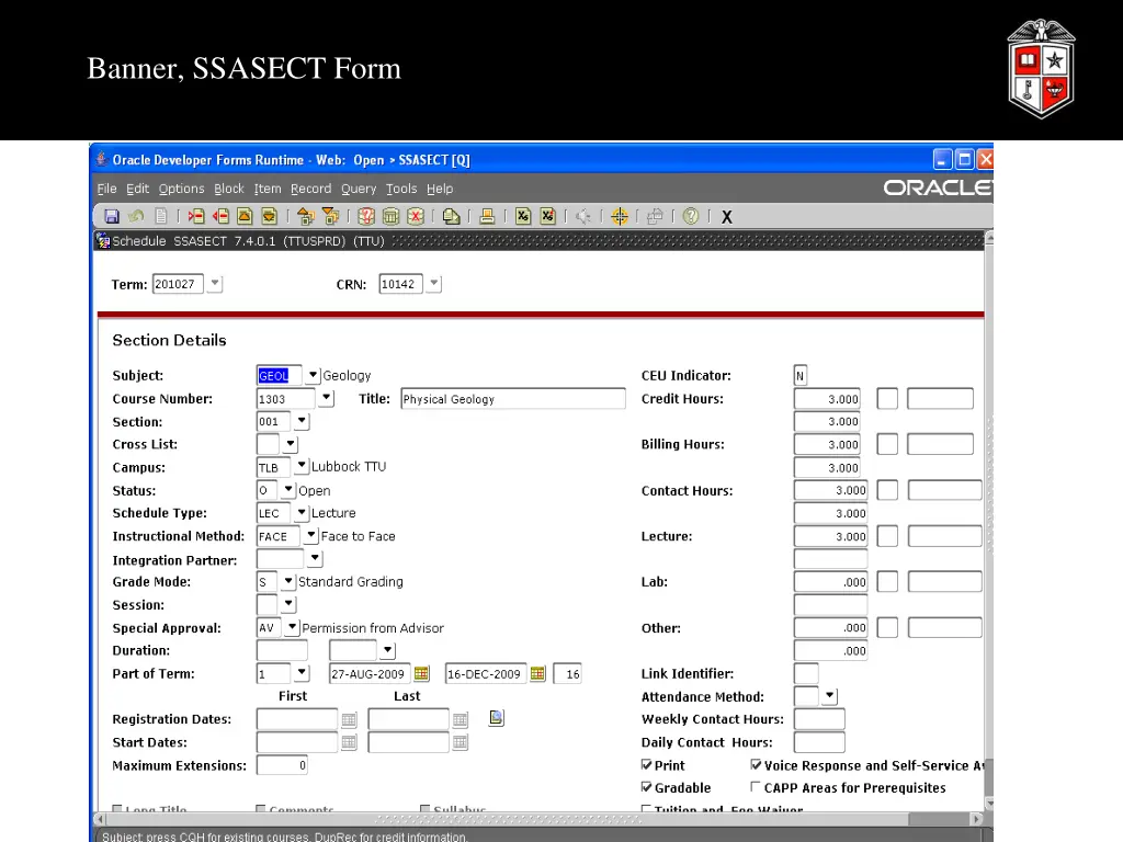 banner ssasect form