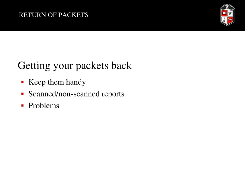 return of packets