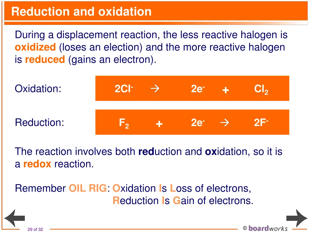 reduction and oxidation