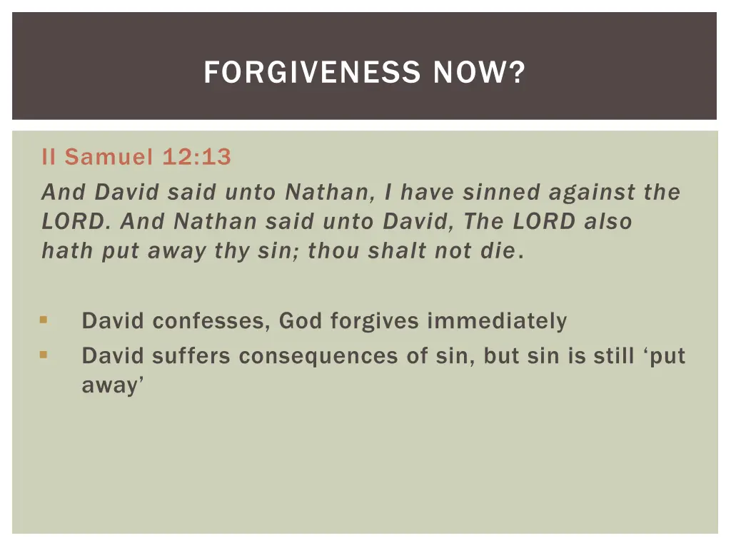 forgiveness now