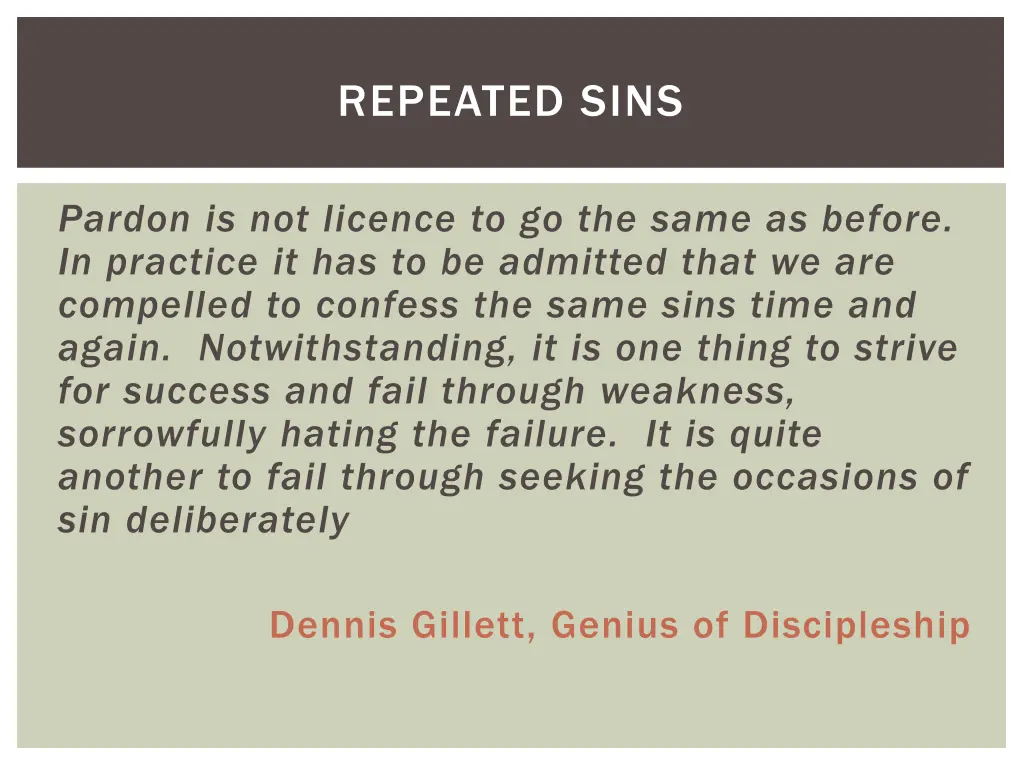 repeated sins