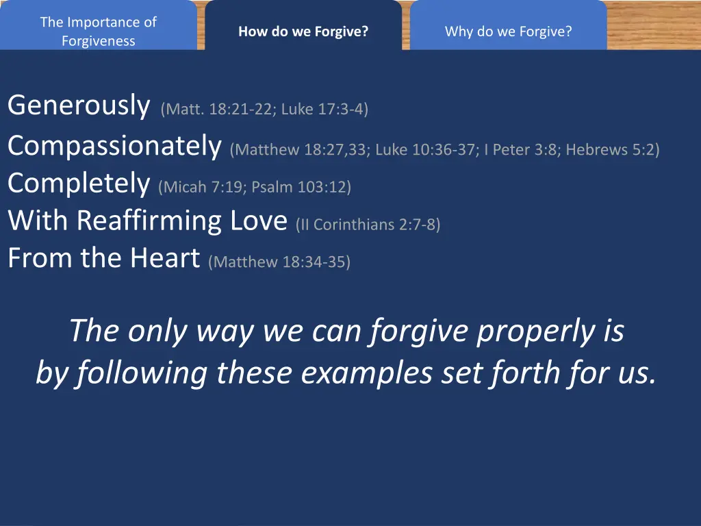 the importance of forgiveness 15