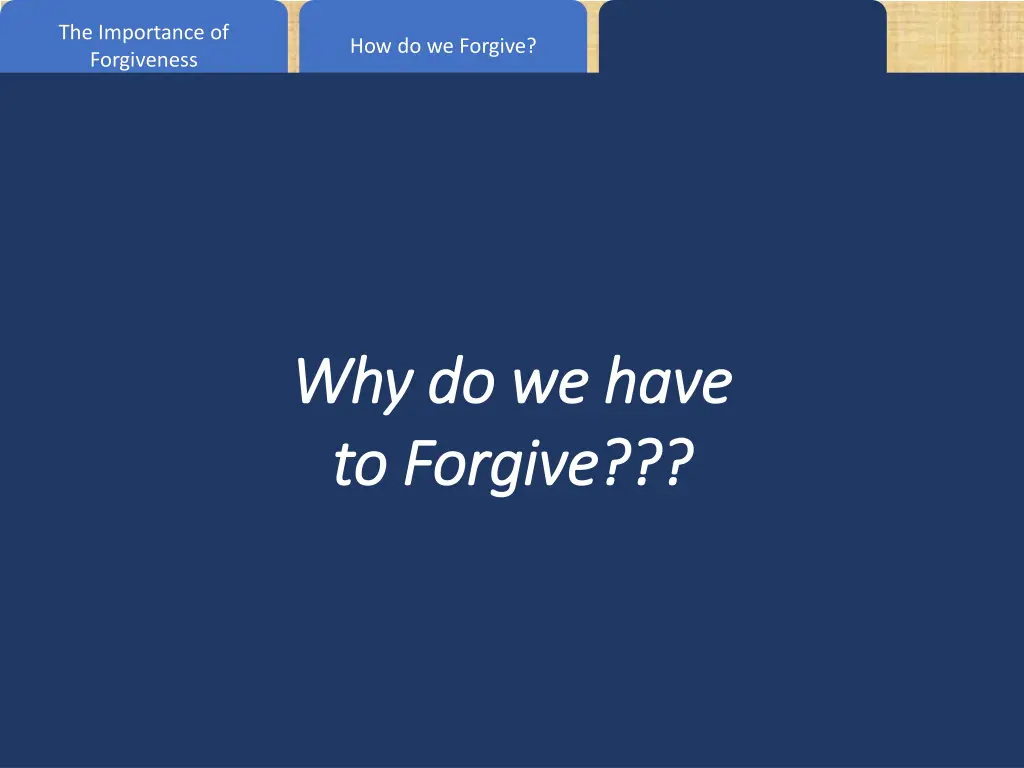 the importance of forgiveness 16