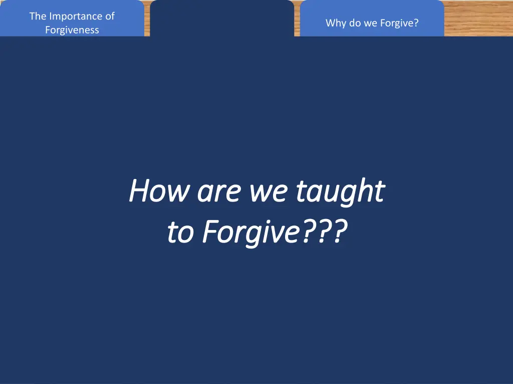 the importance of forgiveness 4