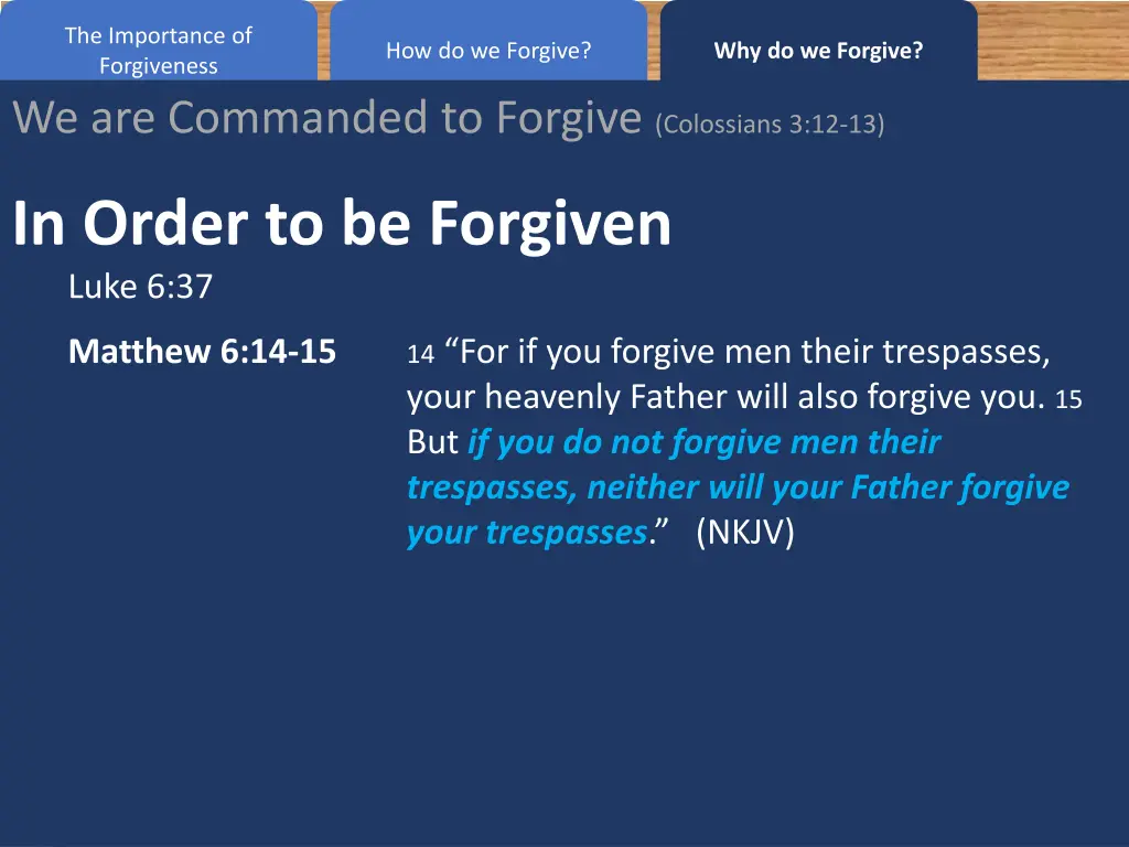 the importance of forgiveness we are commanded 2