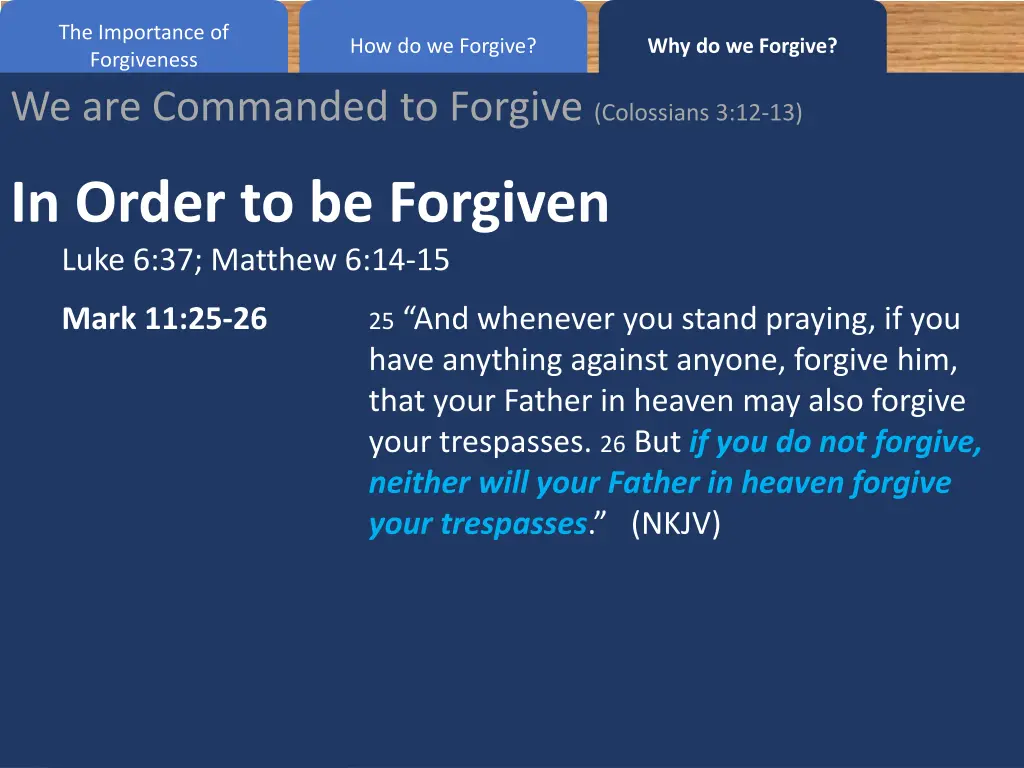 the importance of forgiveness we are commanded 3