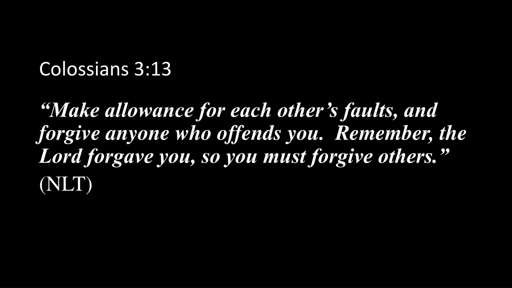 colossians 3 13