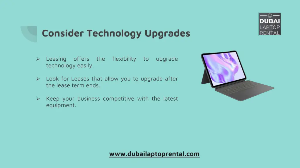 consider technology upgrades