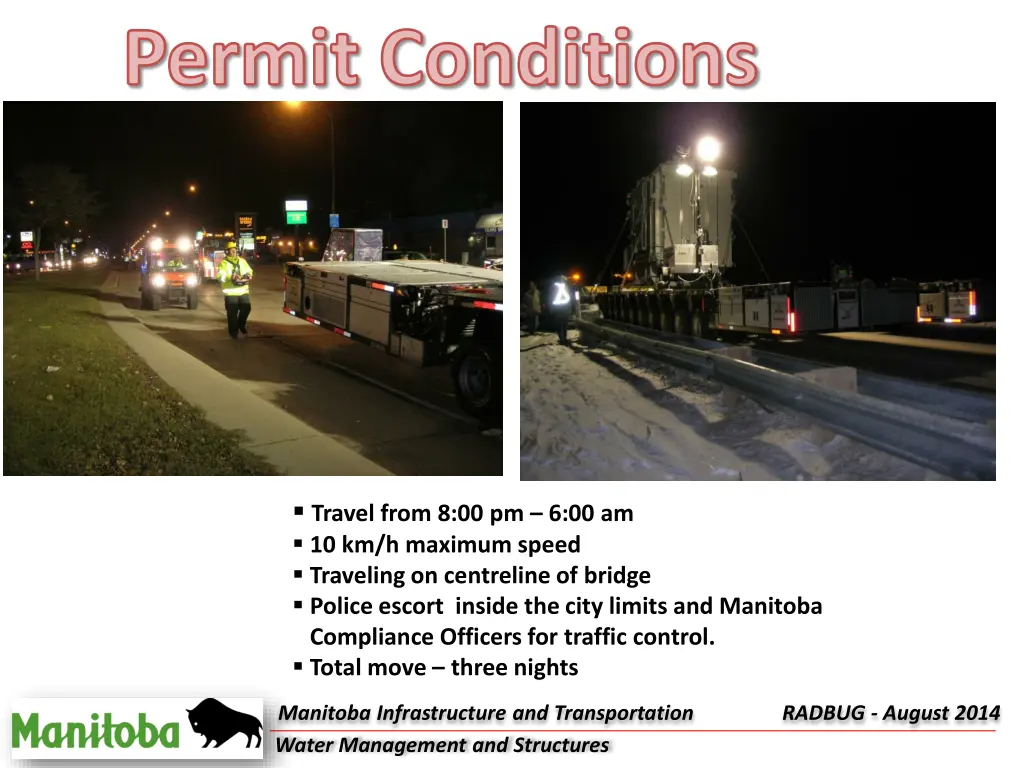 permit conditions