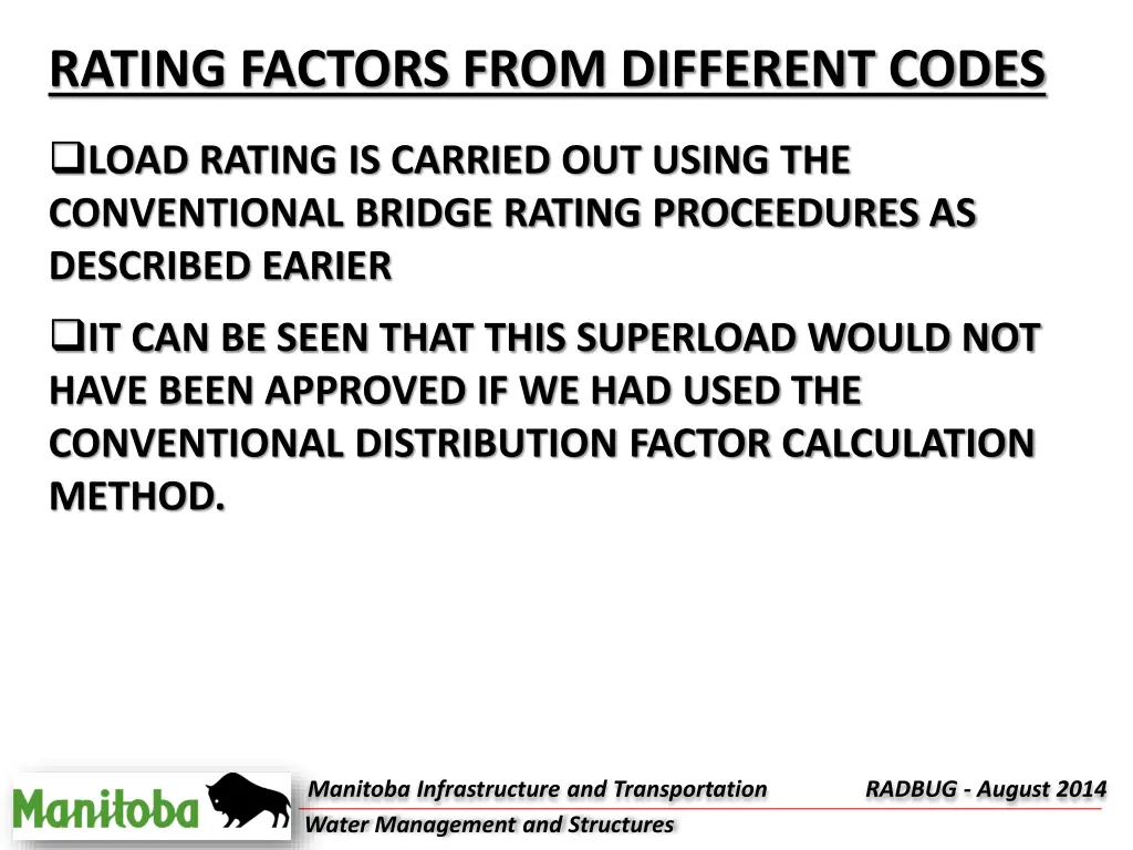 rating factors from different codes 2