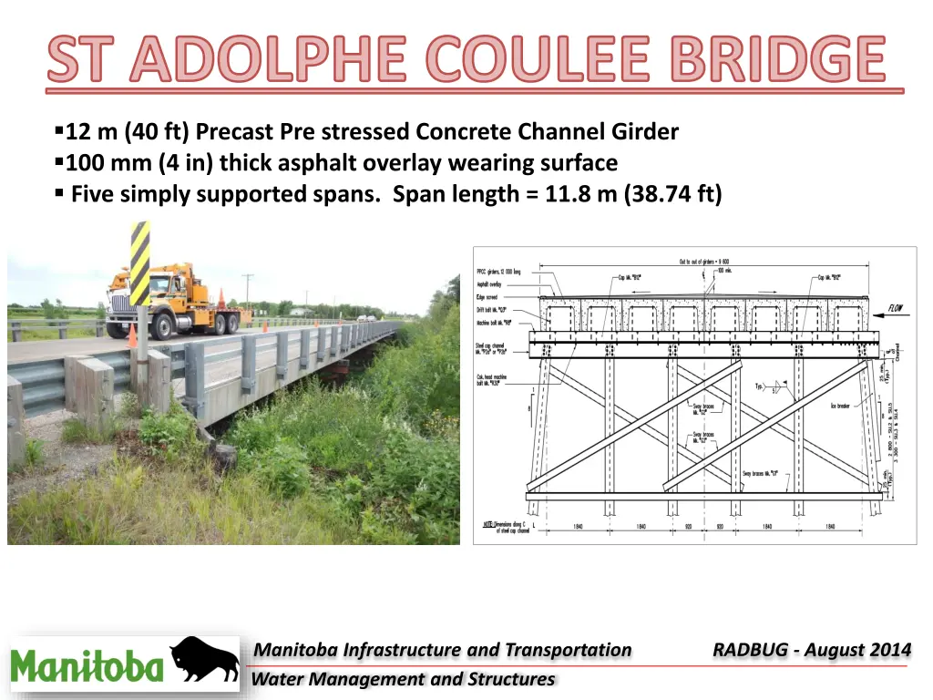 st adolphe coulee bridge