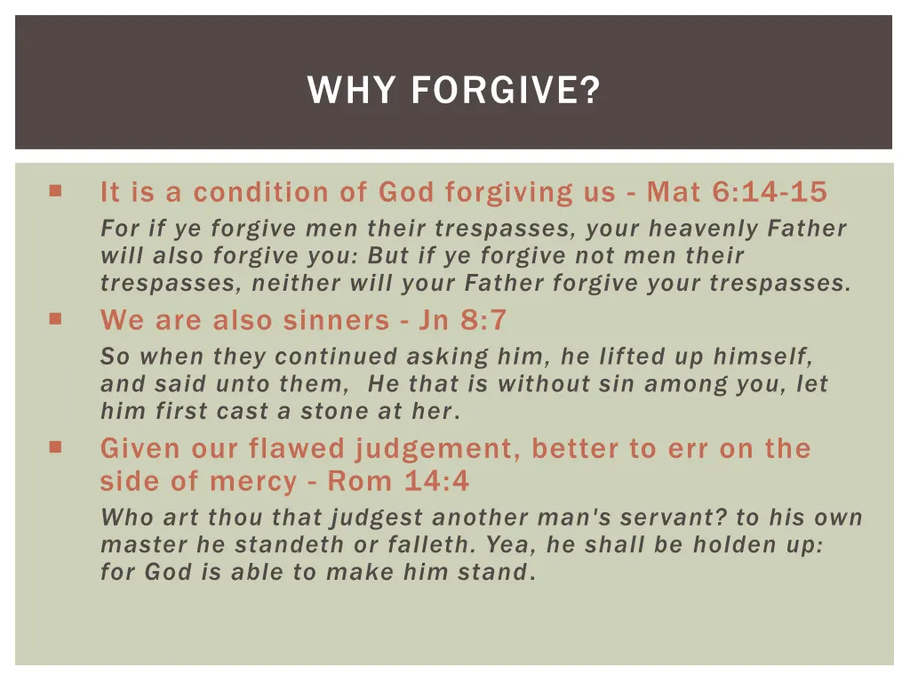 why forgive 1