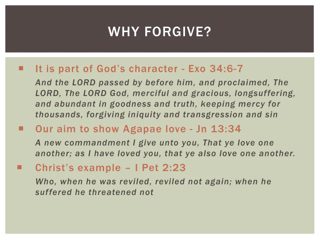 why forgive