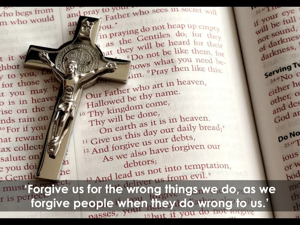 forgive us for the wrong things