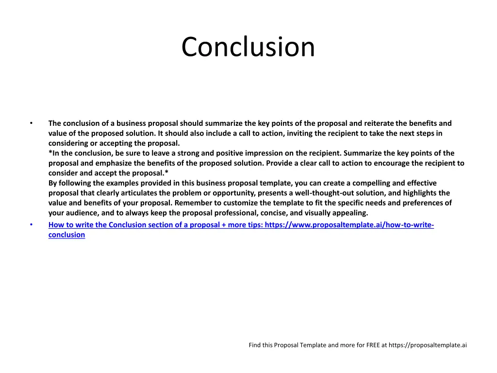 conclusion