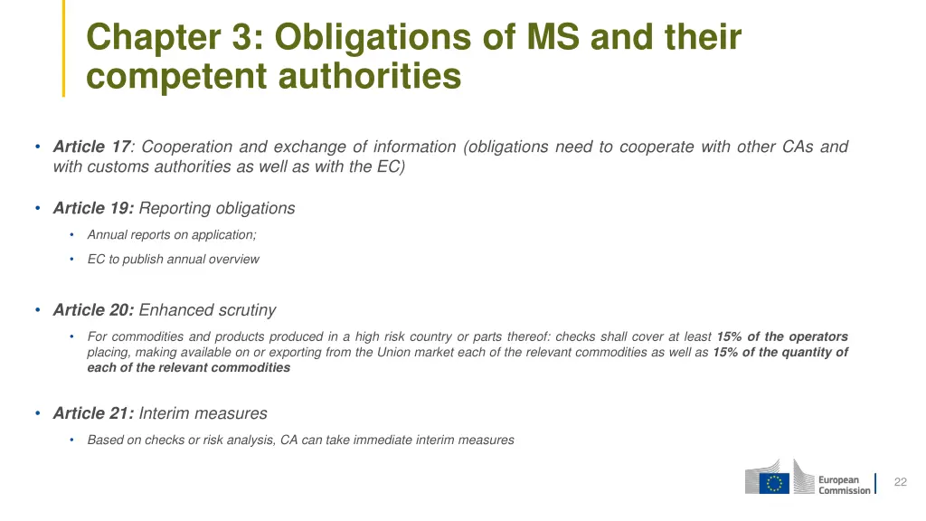 chapter 3 obligations of ms and their competent 1