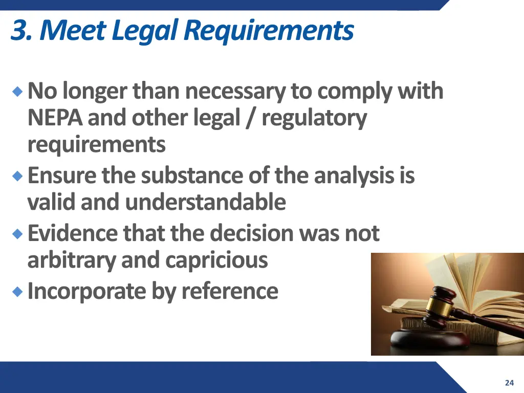 3 meet legal requirements