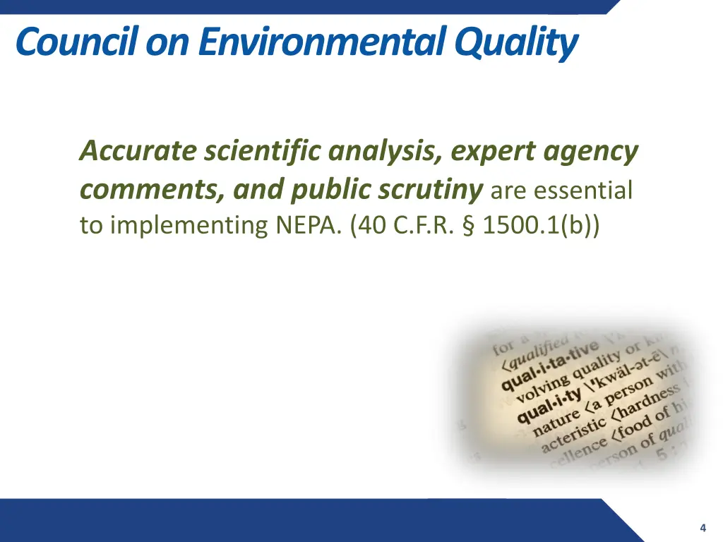 council on environmental quality