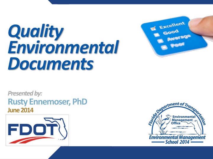 quality environmental documents