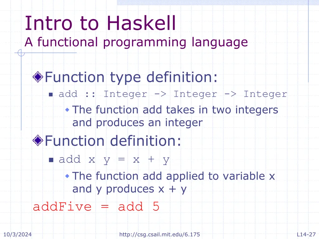 intro to haskell a functional programming language 1