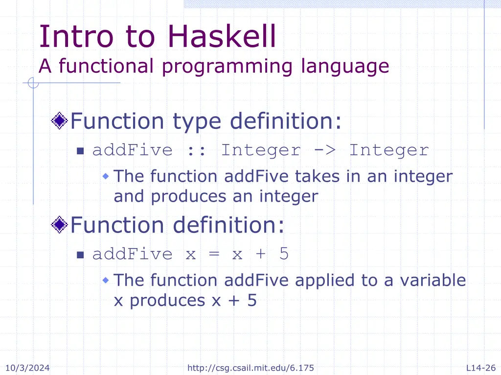 intro to haskell a functional programming language