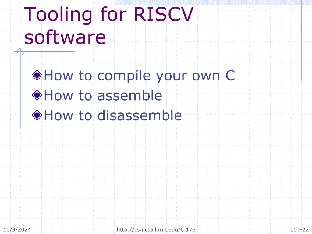 tooling for riscv software