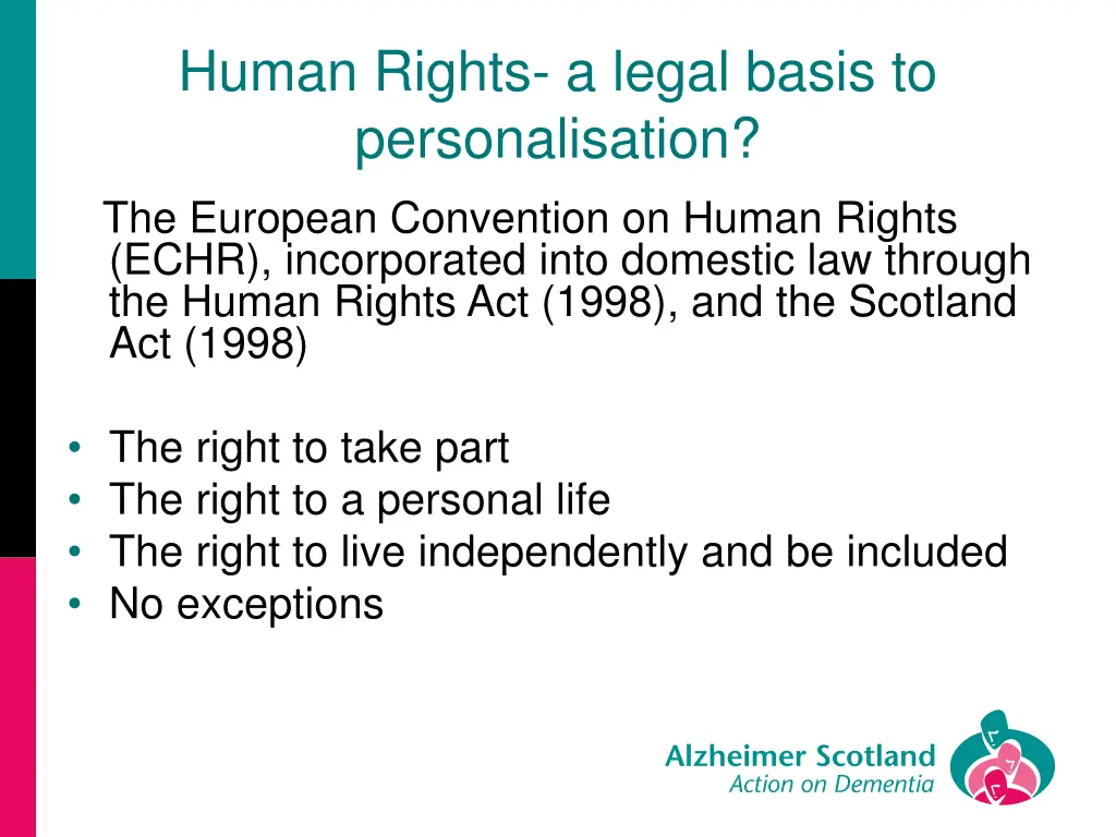 human rights a legal basis to personalisation