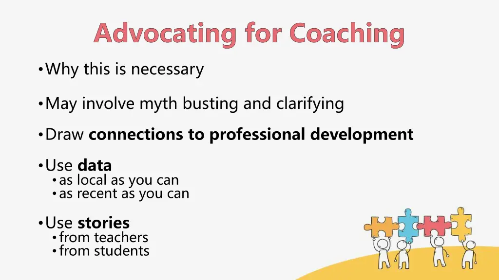 advocating for coaching