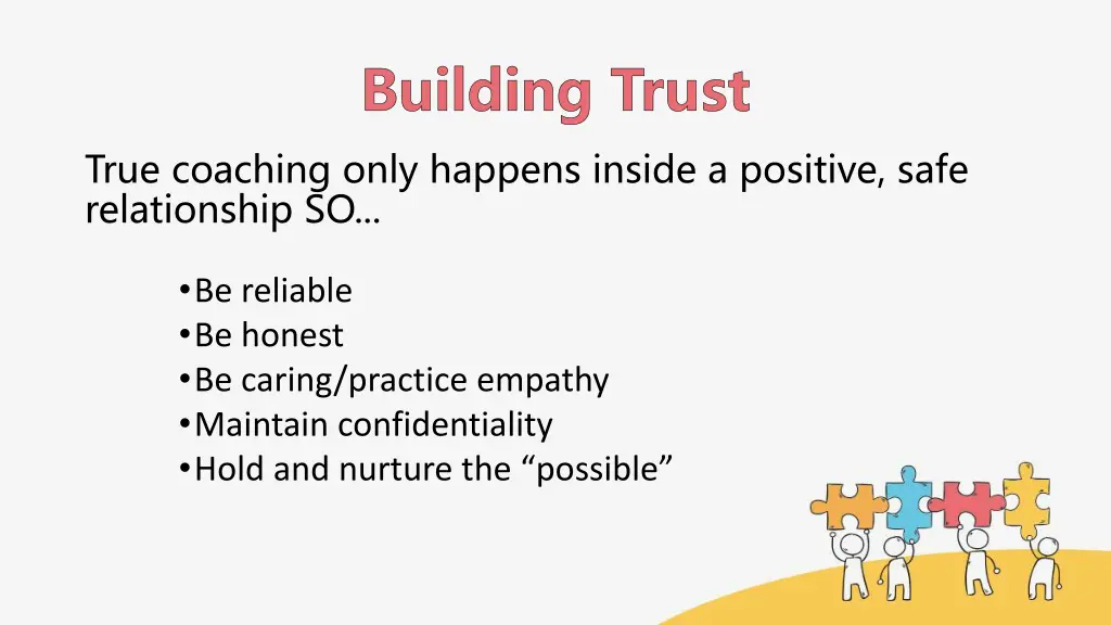 building trust